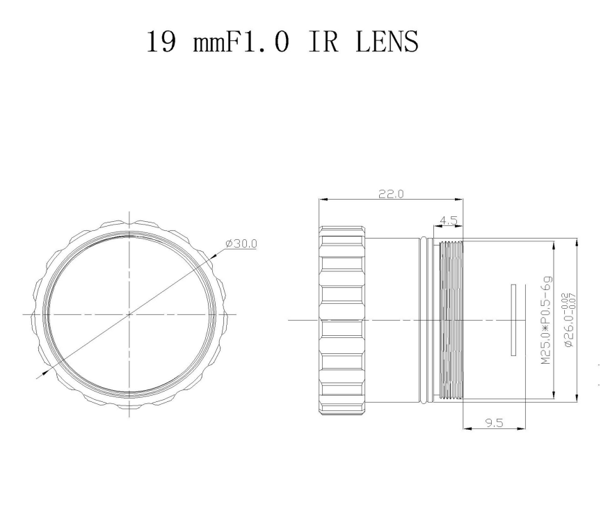 19mm Infrared Thermal Lens