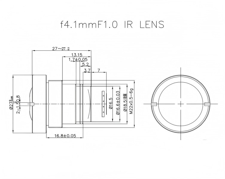 4.1mm Thermal Imaging Lens